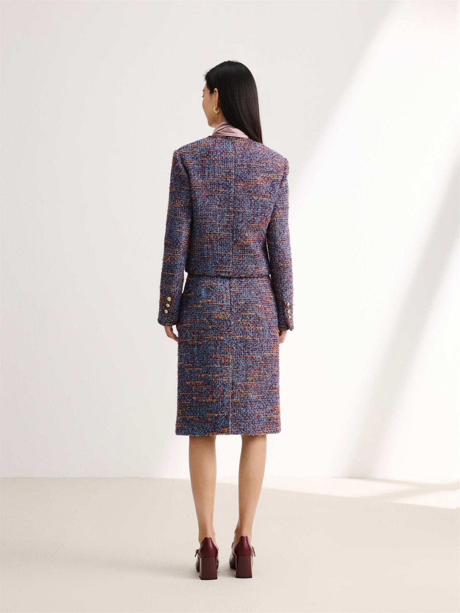 Boucle Coat | Blue