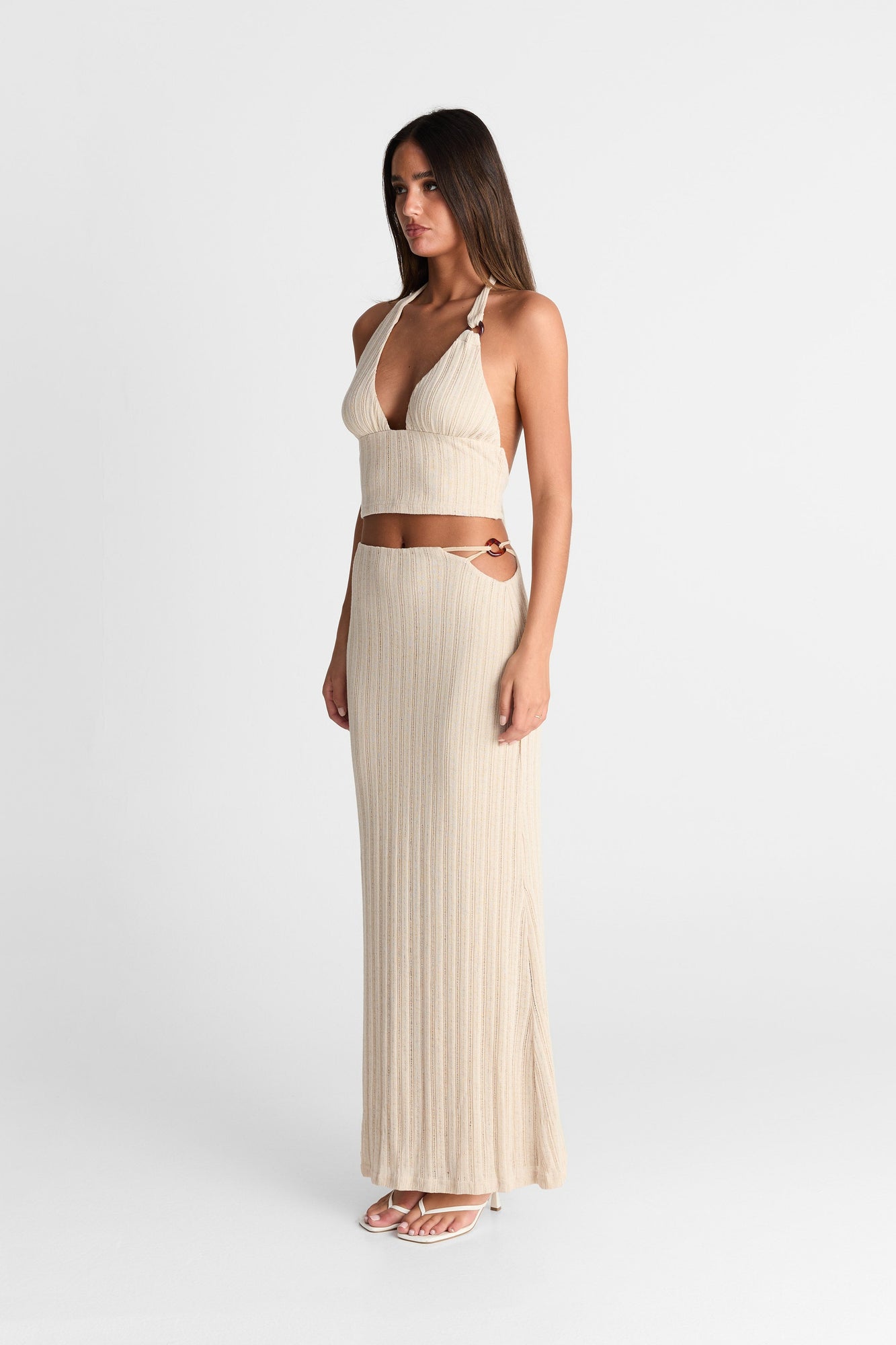 Eden Maxi Skirt | Almond