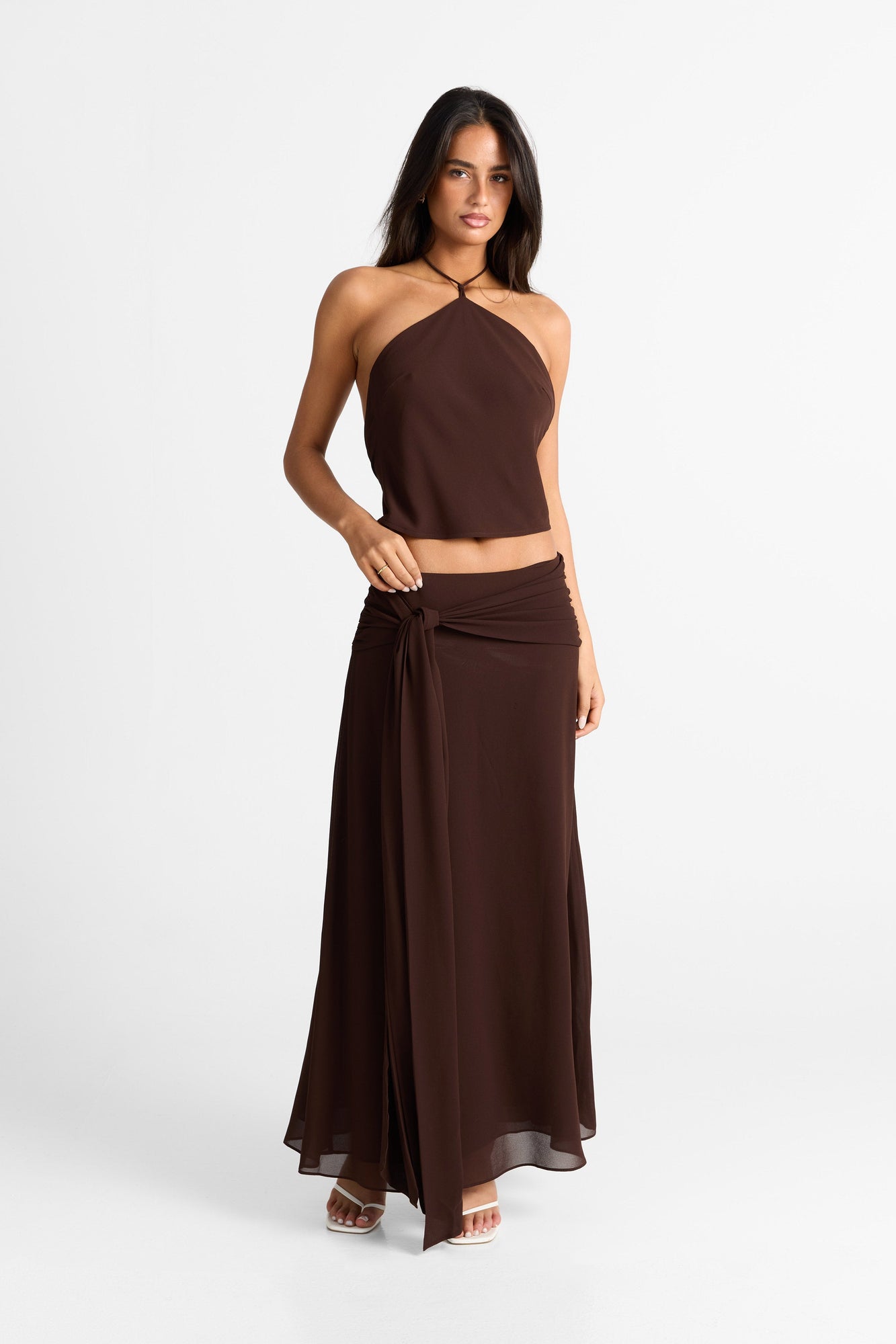 Nova Maxi Skirt | Chocolate