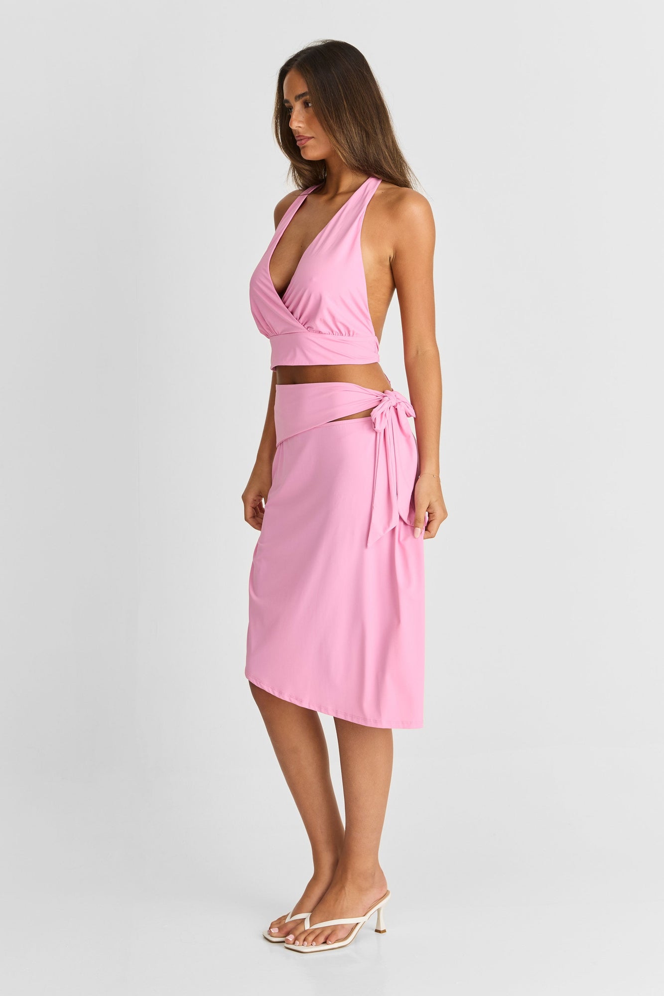 Luna Midi Skirt | Pink