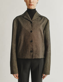 Womens | The Barrett Jacket in Striated Cotton | Oak