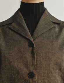 Womens | The Barrett Jacket in Striated Cotton | Oak