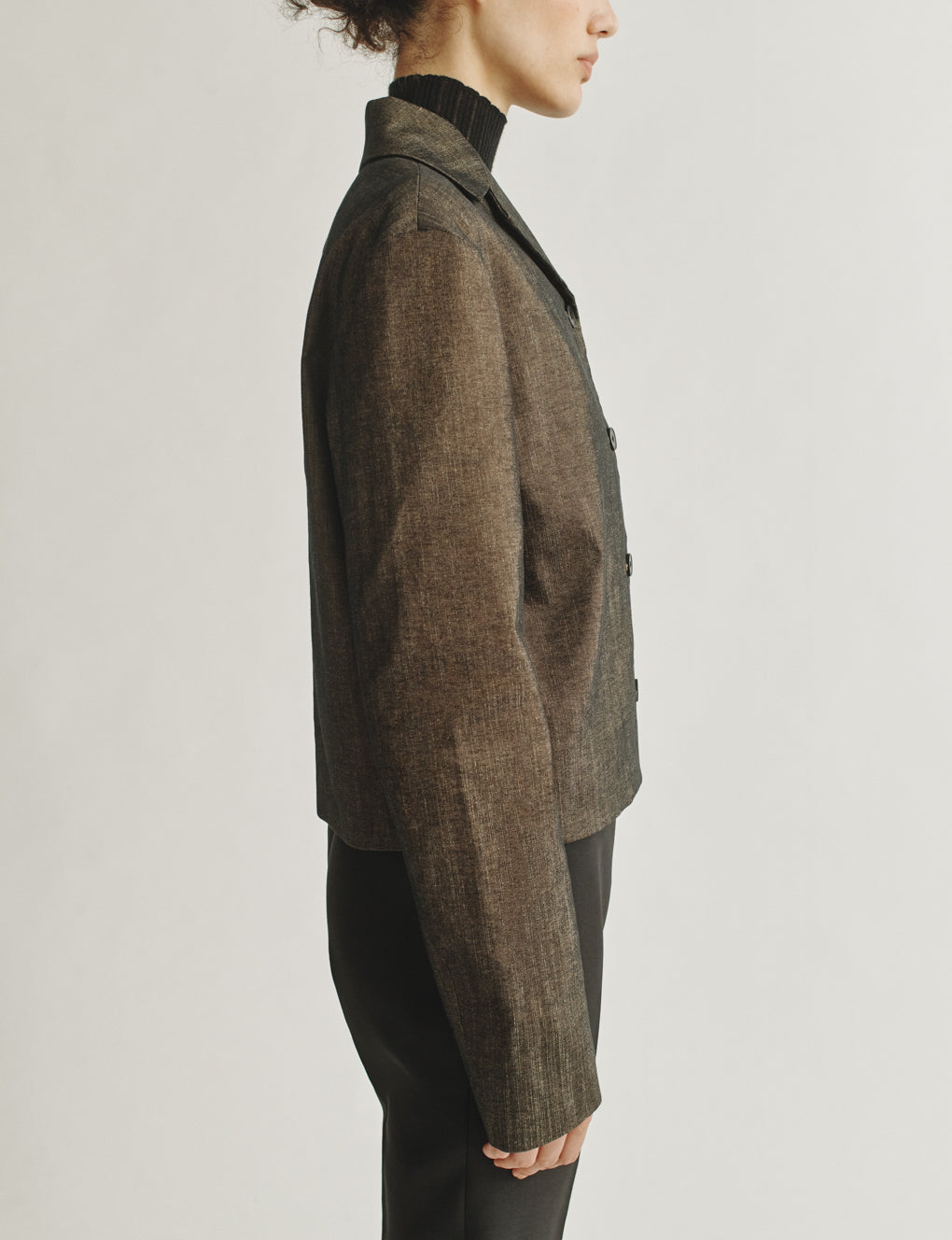 Womens | The Barrett Jacket in Striated Cotton | Oak