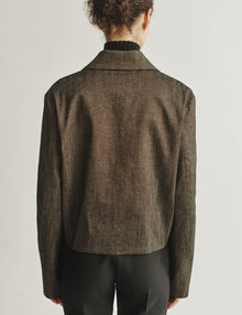 Womens | The Barrett Jacket in Striated Cotton | Oak