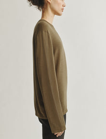 Womens | The Ben Sweater in Cashmere and Silk | Army