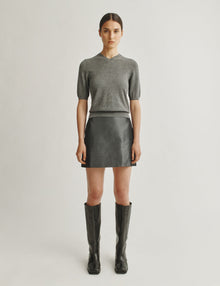 Womens | The Dez Sweater in Wool and Cashmere | Heather Grey