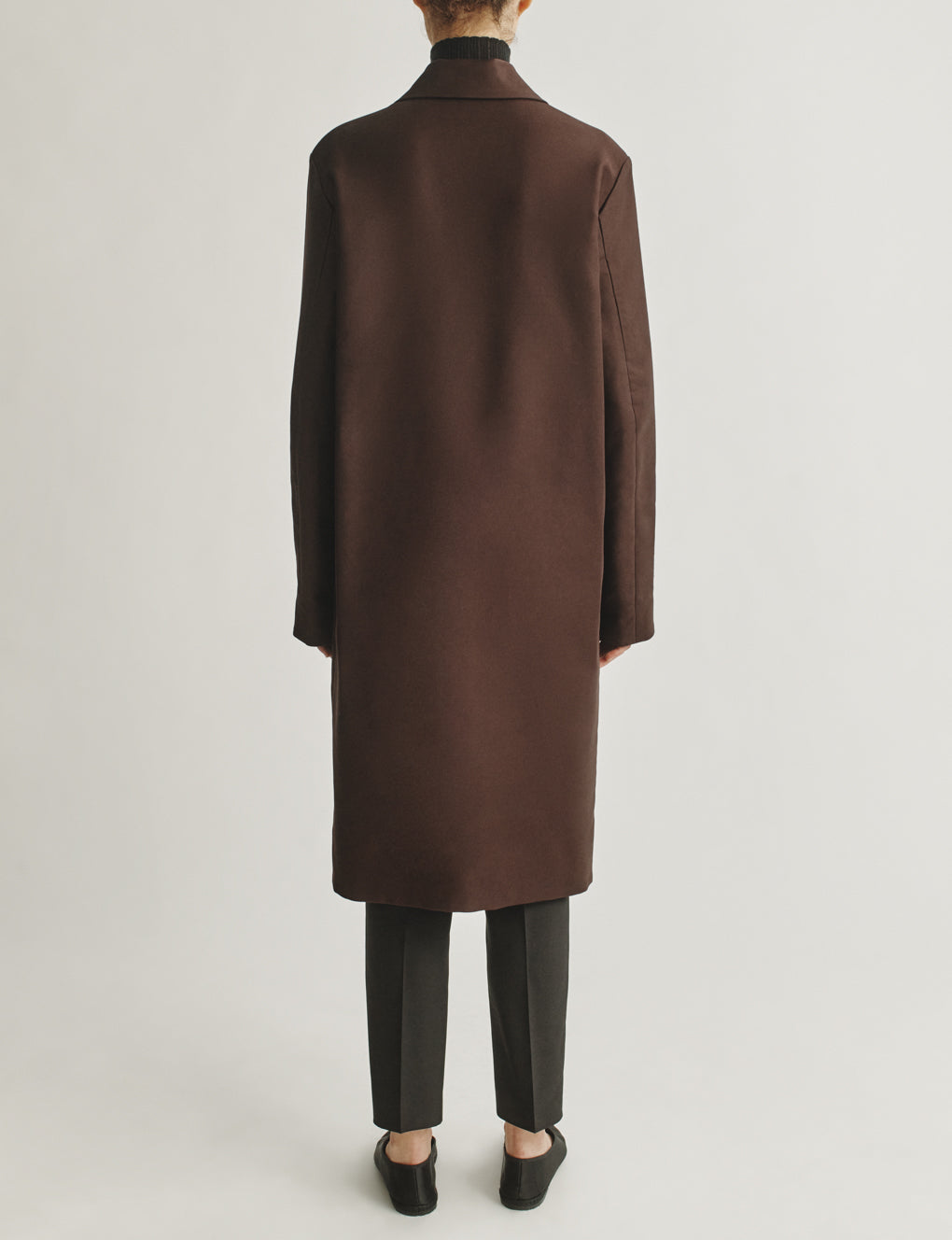 Womens | The Theatre Jacket in Cotton Sateen | Espresso