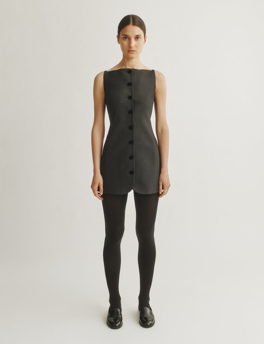 Womens | The Sculpted Mini Dress | Black