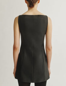 Womens | The Sculpted Mini Dress | Black