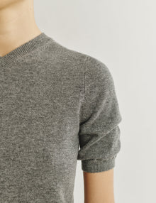 Womens | The Dez Sweater in Wool and Cashmere | Heather Grey