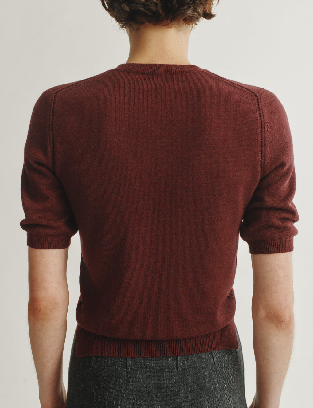 Womens | The Dez Sweater in Wool and Cashmere | Dark Wine
