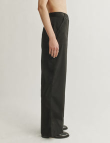 Womens | The Utility Trousers in Technical Wool Nylon | Black