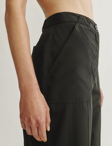 Womens | The Utility Trousers in Technical Wool Nylon | Black