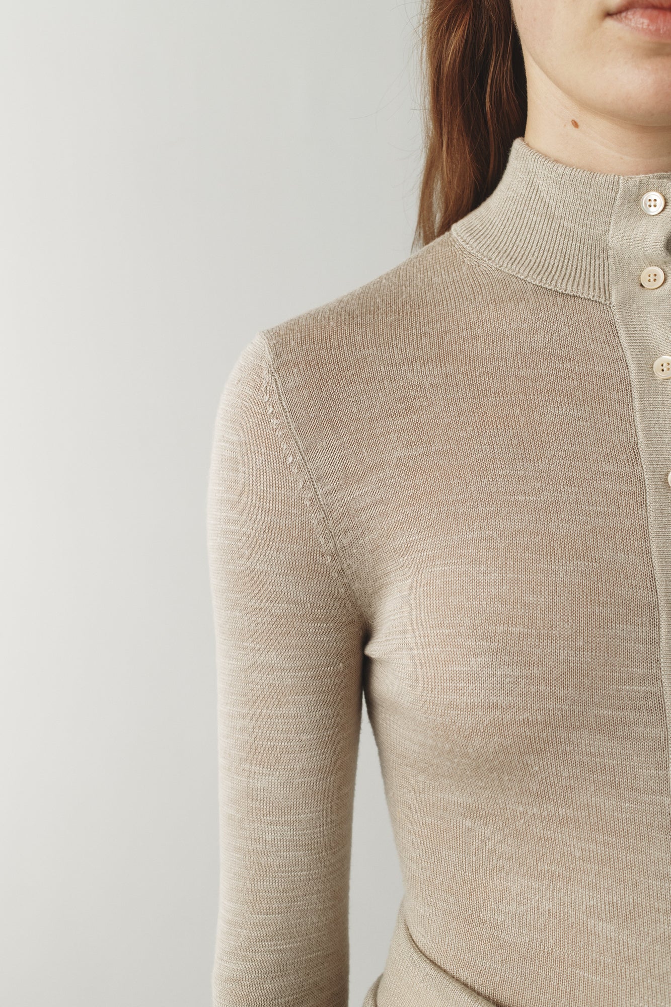 Womens | The Ansel Sweater In Striated Silk | Carbon