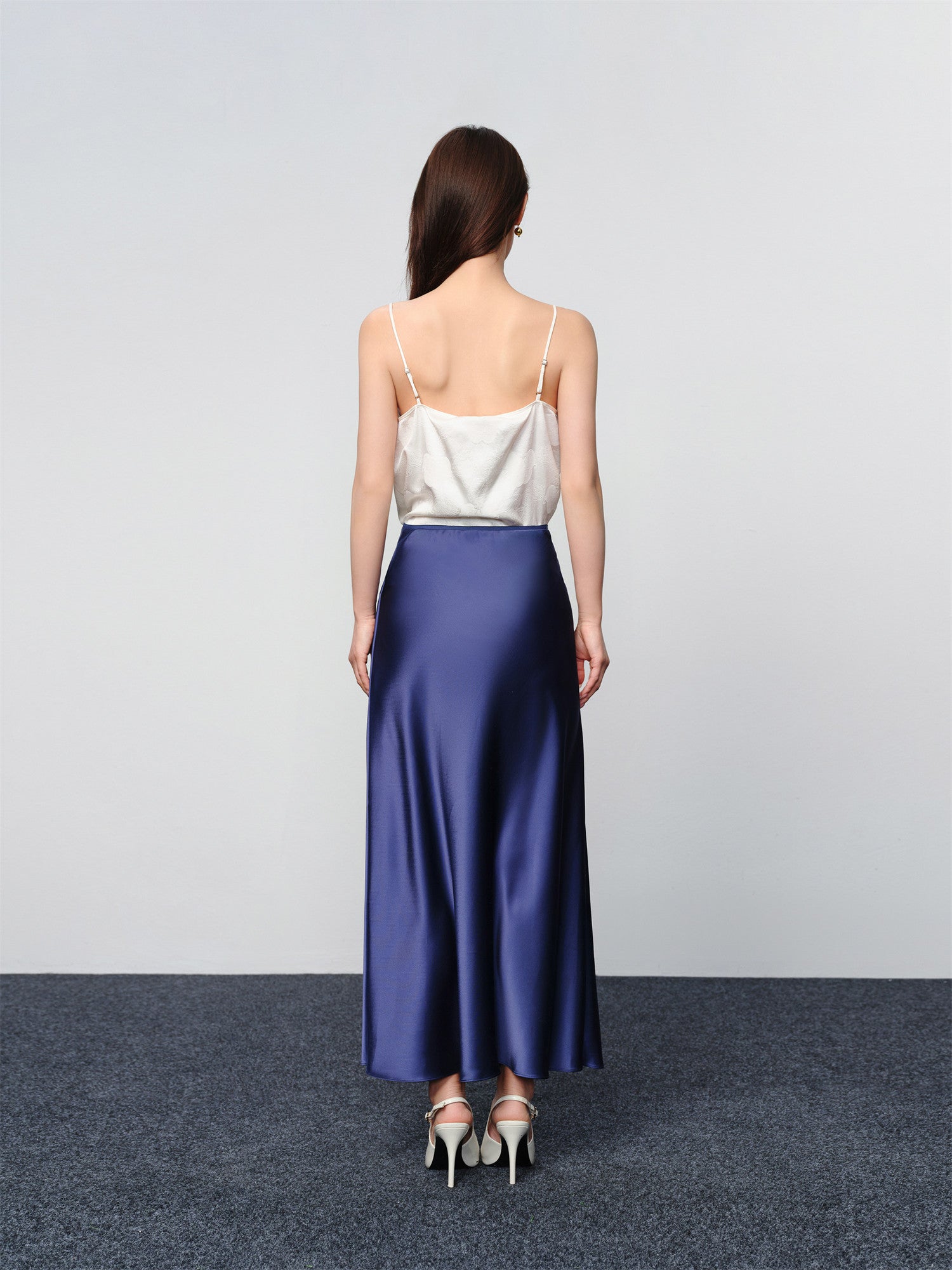 Elegant Midi Skirt | Navy