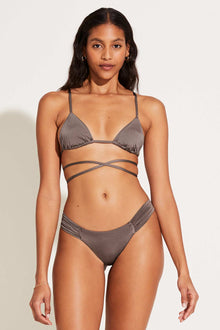 Gemma Ruched Bottom Full Coverage | Mineral Shimmer EcoLux