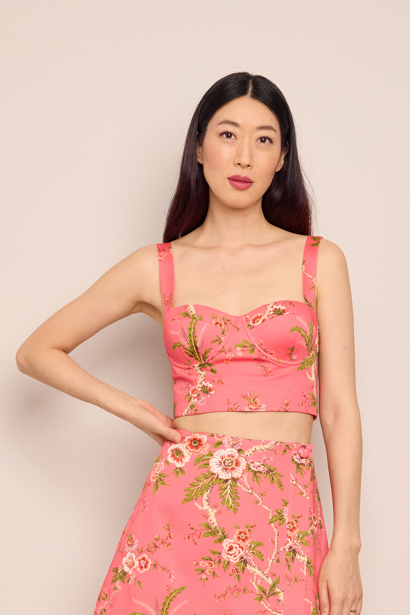 Claudine Top | Chintz Guava