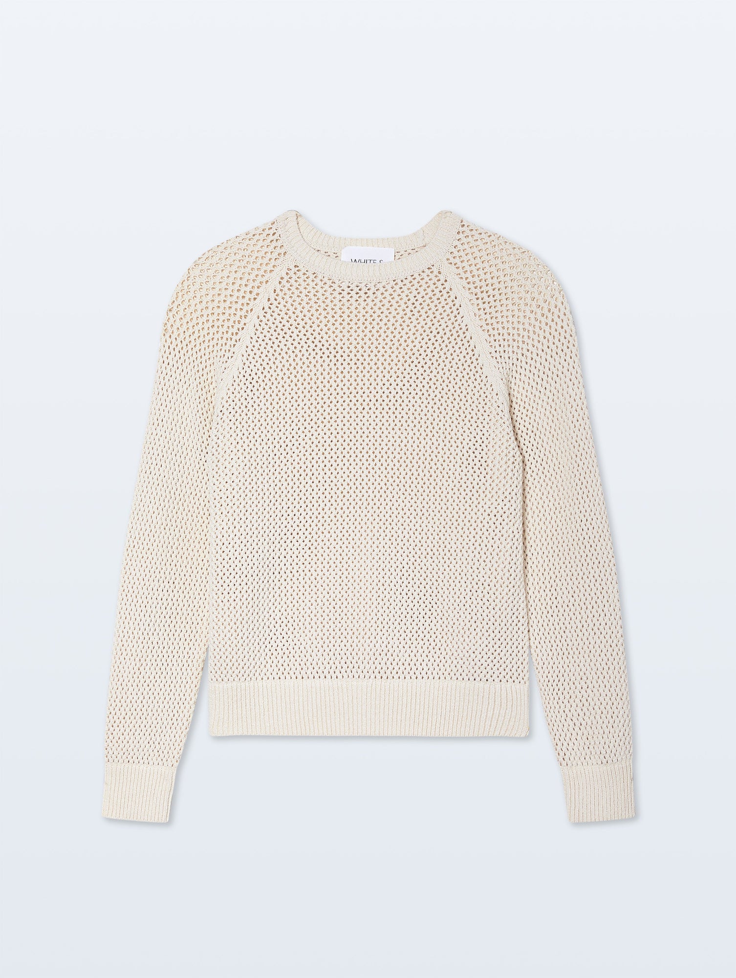 Boucle Mesh Sweatshirt | Ivory