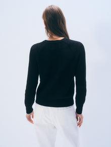 Boucle Mesh Sweatshirt | Midnight