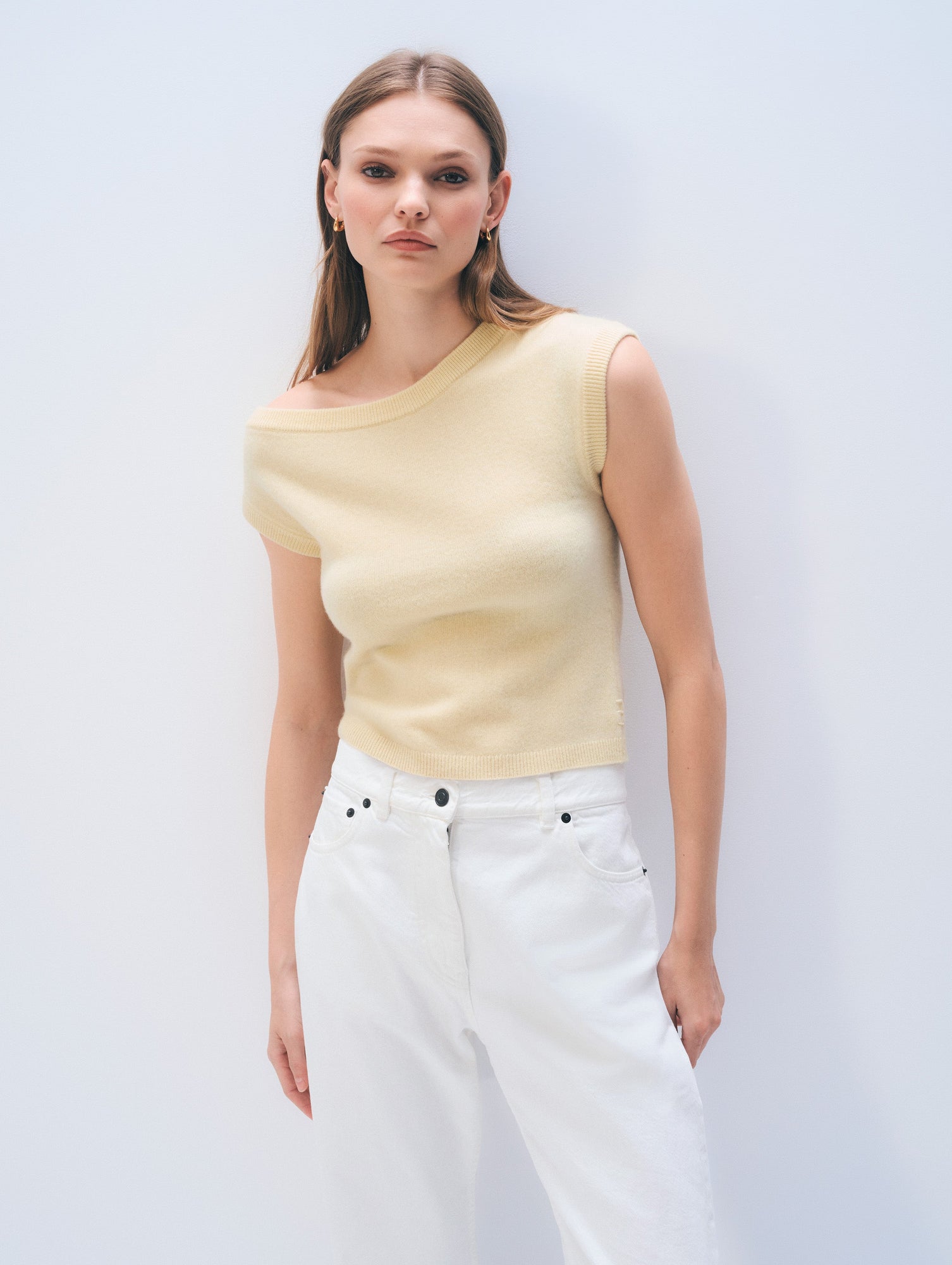 Cashmere Off Shoulder Top | Lemonade
