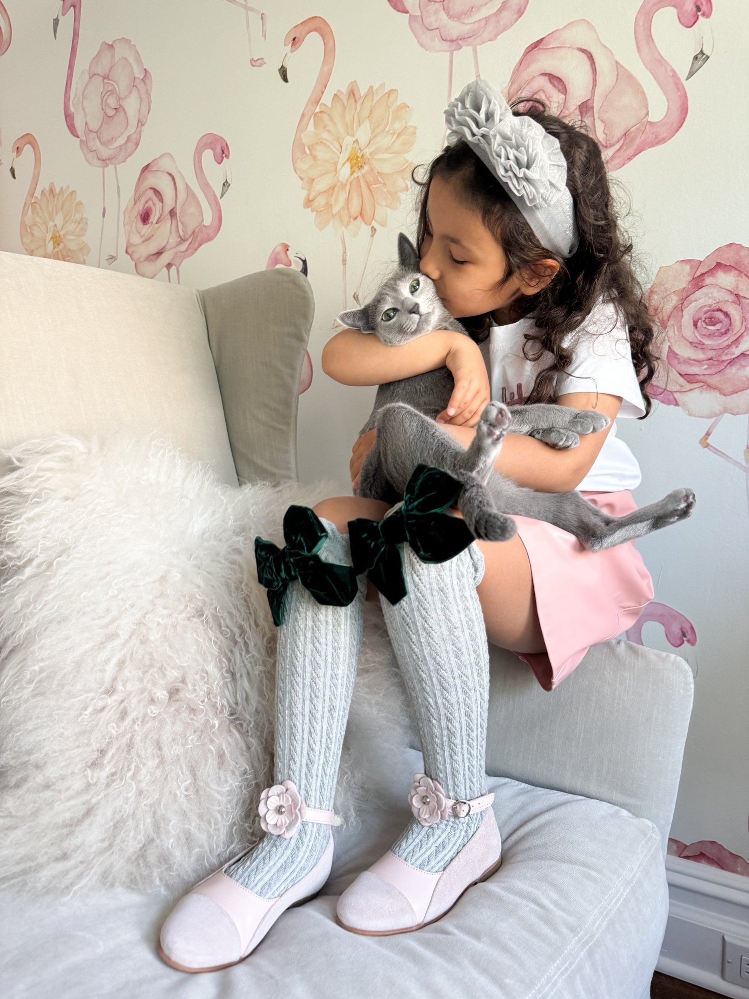 Girl | Francesca Tulle Headband | Grey