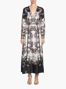 Garden of Eve Corded Twill Midi Dress | Green Multi