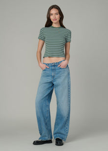 The Ryan Low Slung Baggy in Anonymous – relaxed mid rise wide leg women's jeans with a modern fit.