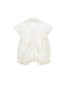 Boys | Satin Two-Piece Suit | Cream