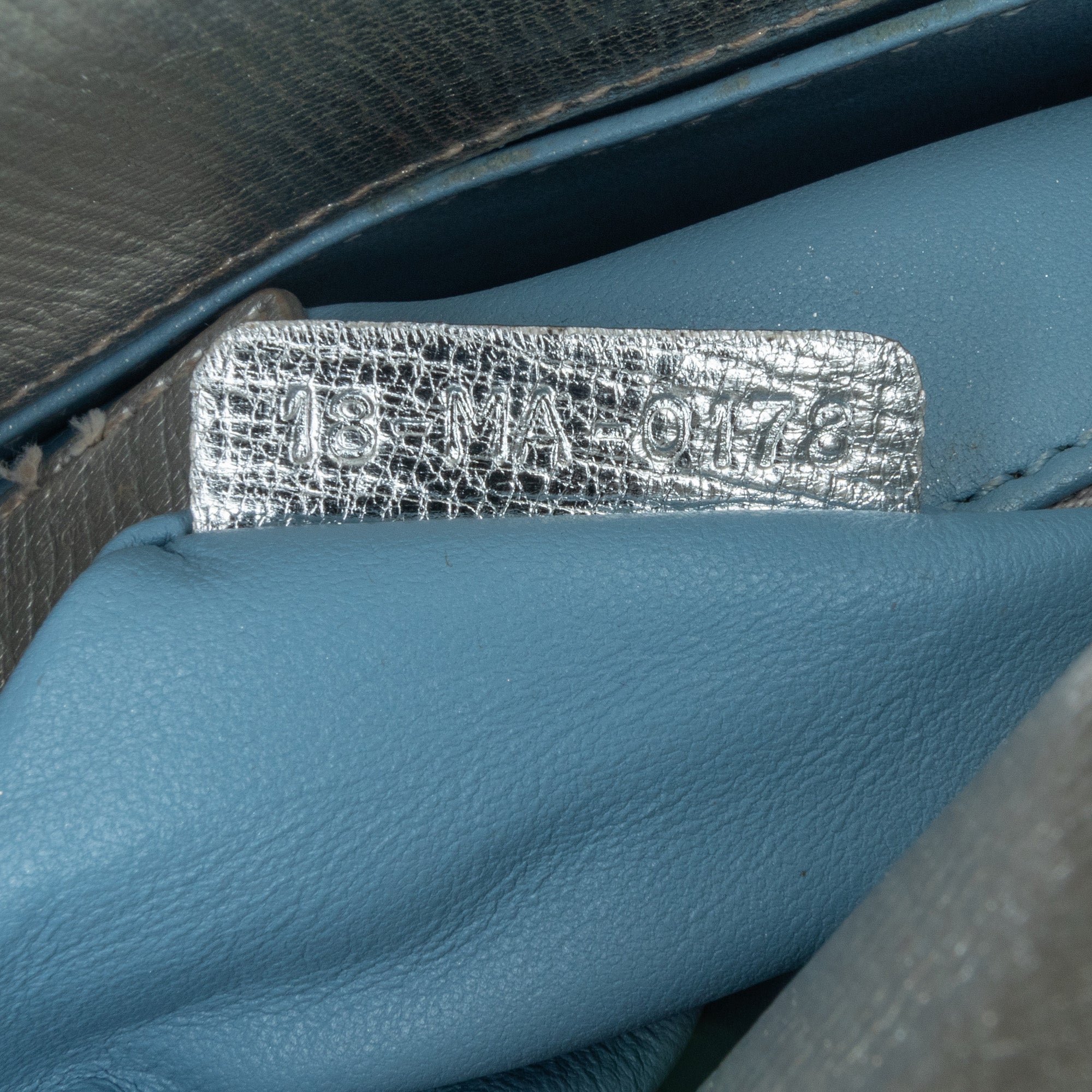 Dior | Pre-Owned Small Metallic Grained Calfskin Cannage My ABCLady - II | Silver