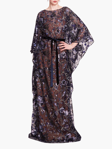 Climbing Vines Kaftan Gown | Crystal Ocean