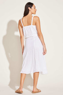 Tallows Blousy Crop Top | White EcoLinen