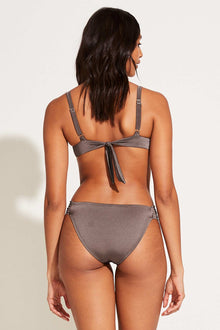 Gemma Ruched Bottom Full Coverage | Mineral Shimmer EcoLux