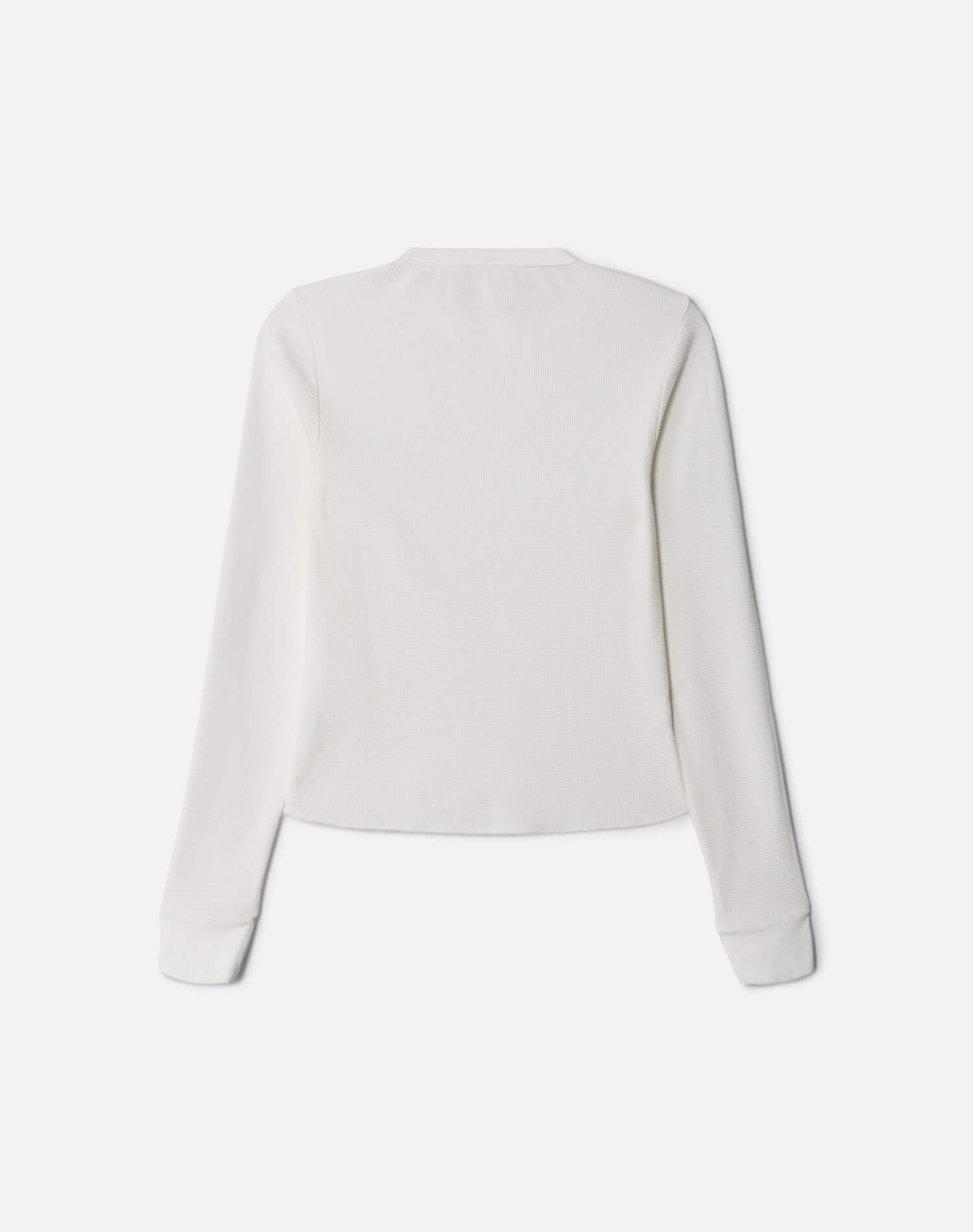 Womens | Hanes Waffle Baby Long Sleeve | Off White