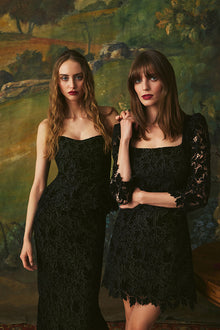 Sienna Skirt | Black Velvet Lace