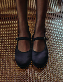 Womens | Drogheria Crivellini For Attersee - The Satin Mary Janes | Black