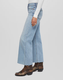 Womens | Comfort Stretch Mid Rise Wide Leg Crop | Undertow