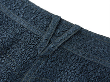 Textured Straight Pants | Navy