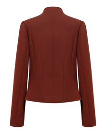 Wool Blazer | Wine Red