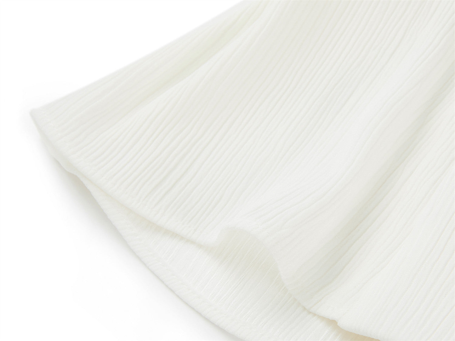 Collarless Short Jacket | White