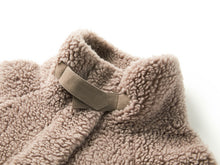 Wool Stand Collar Elegant Coat | Taupe