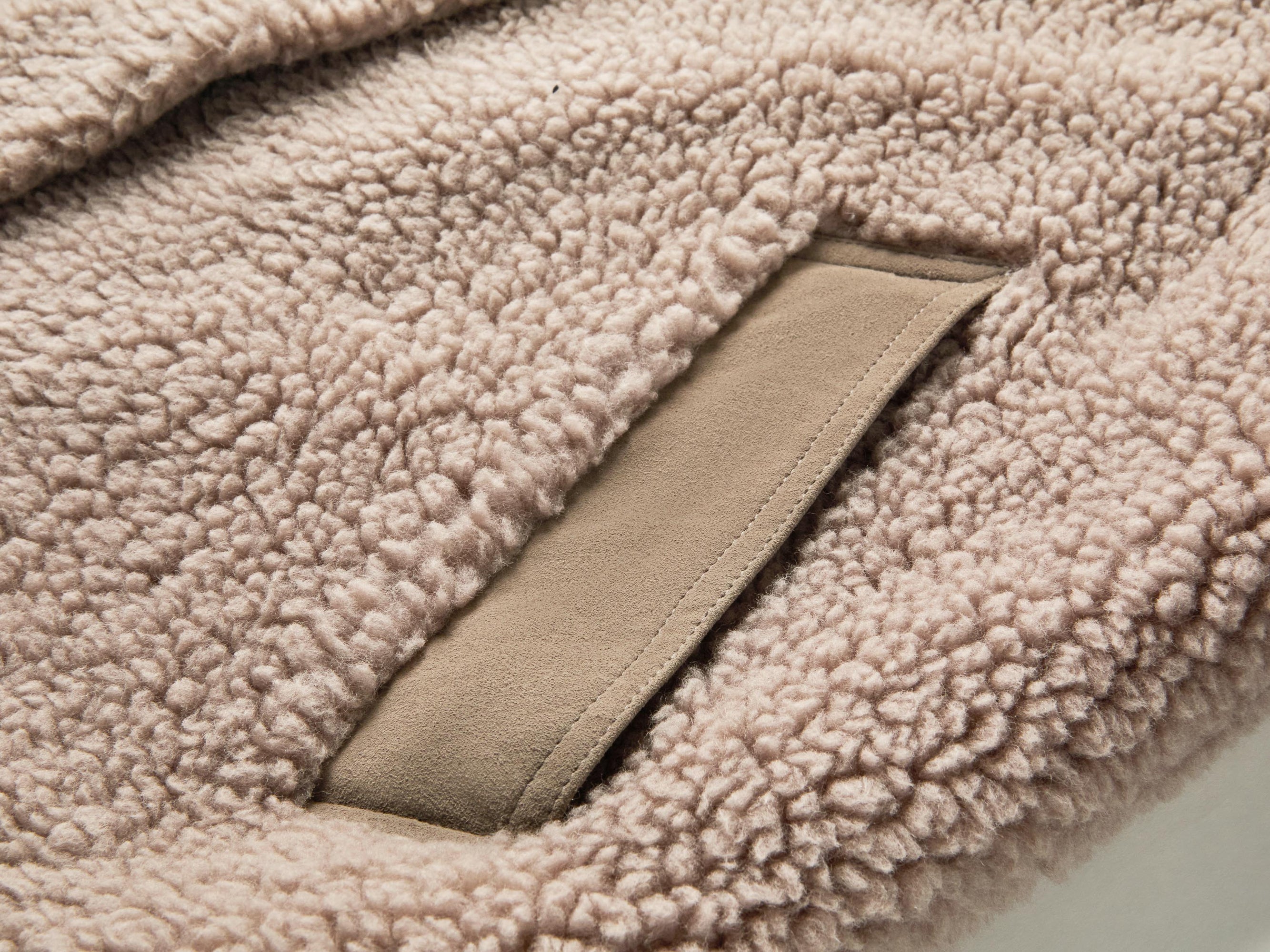 Wool Stand Collar Elegant Coat | Taupe