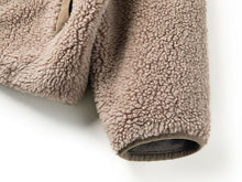 Wool Stand Collar Elegant Coat | Taupe