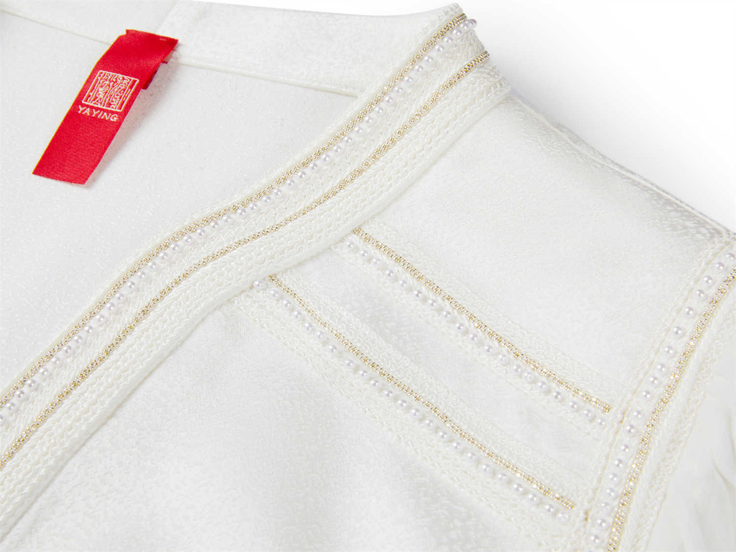 Silk Classic Straight-Cut Shirt | White