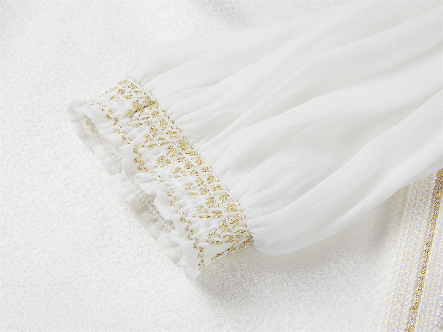 Silk Classic Straight-Cut Shirt | White