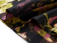 Silk Floral Dress | Black