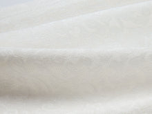 Silk Flower Brocade Dress | White