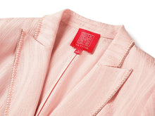 Silk Floral Jacquard Suit Jacket | Pink