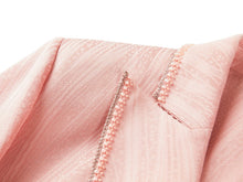 Silk Floral Jacquard Suit Jacket | Pink