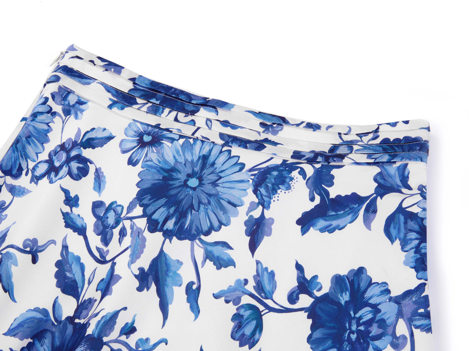 National Style Printed Skirt | Blue