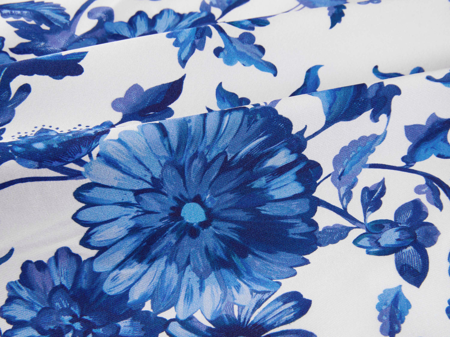National Style Printed Skirt | Blue